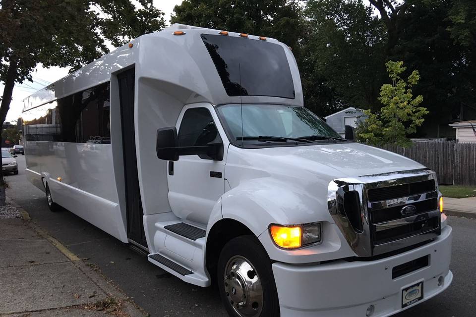 Luxurious party buses