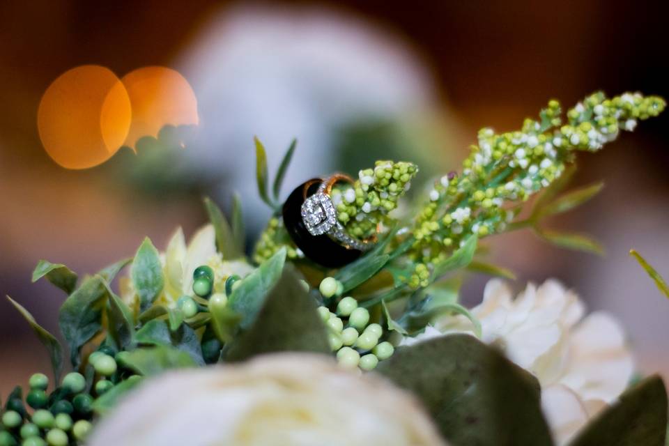 Flowers and ring