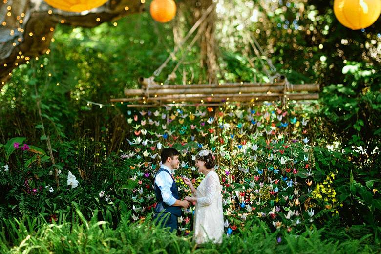 A Natural Wedding at the Holly Farm in Carmel, California