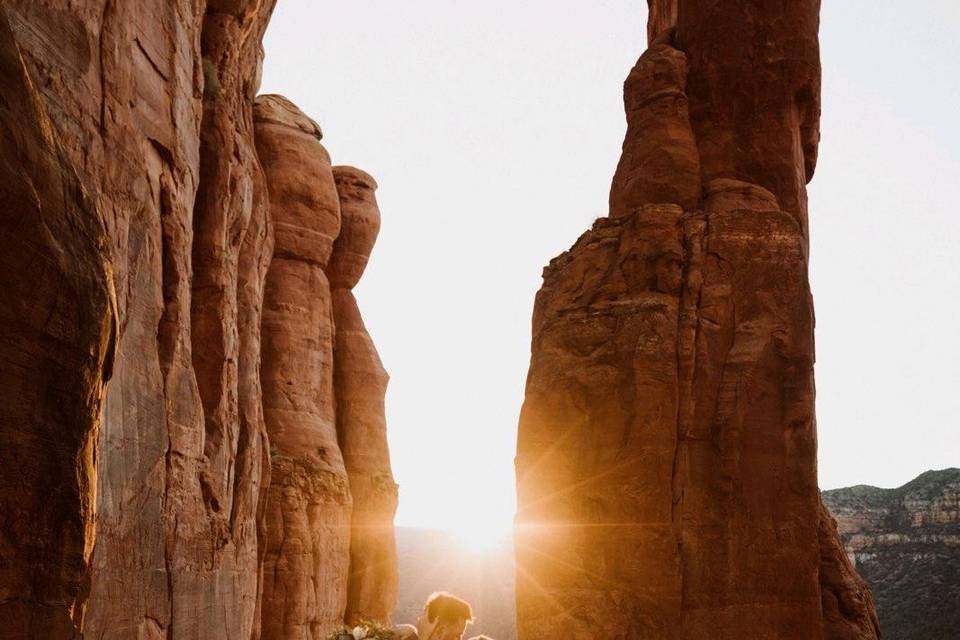 Sunset at Nearby Redrocks