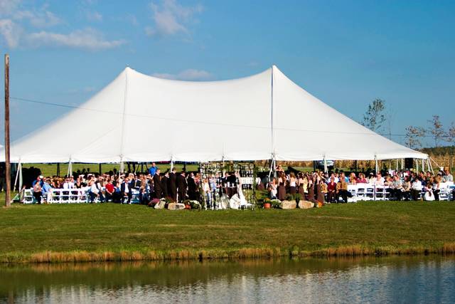 Tent wedding reception