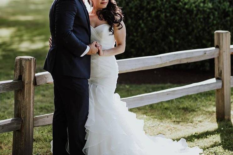 Newlyweds portrait