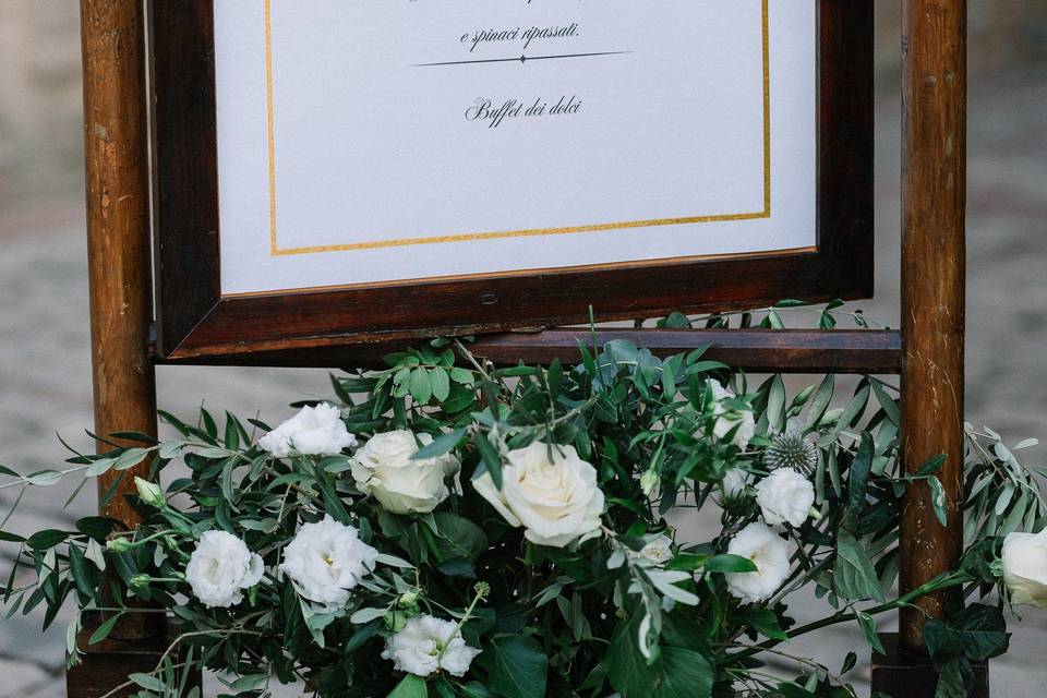 Wedding menu