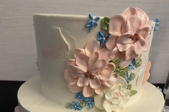 Piped flowers