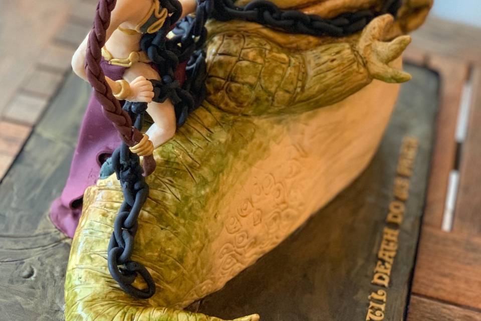 Jabba the Hutt Groom's cake