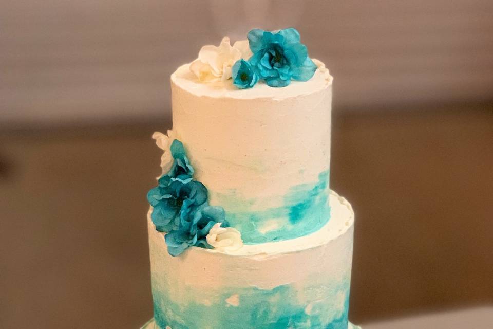 Watercolor buttercream