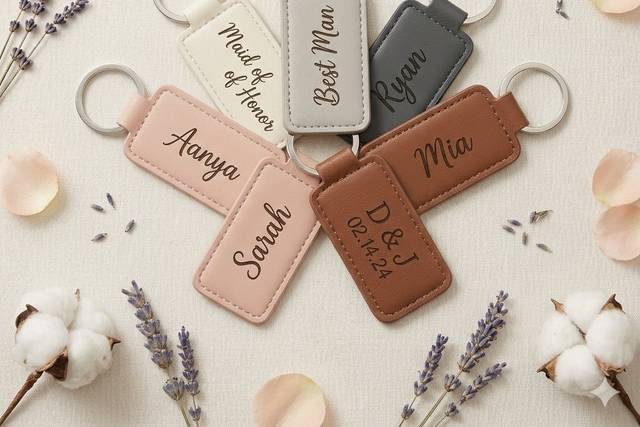 Personalized Leather Keychain