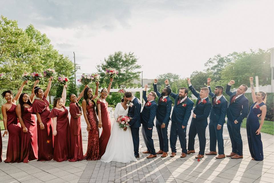 Wedding Party in our Patio