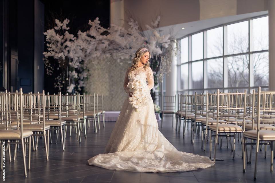 Bride in Atrium