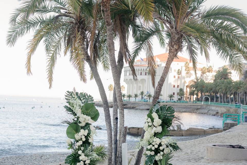 Beachside Ceremony Setup