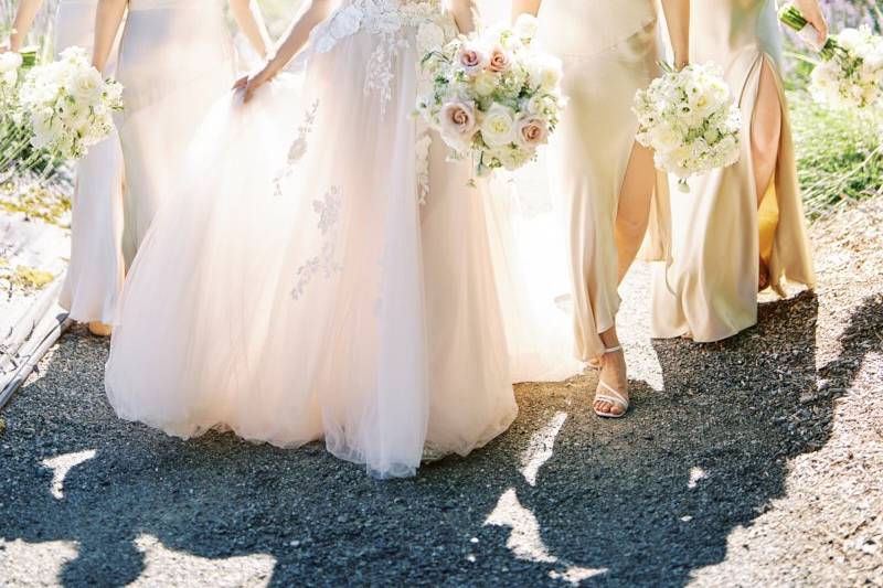 Bride and Bridesmaids