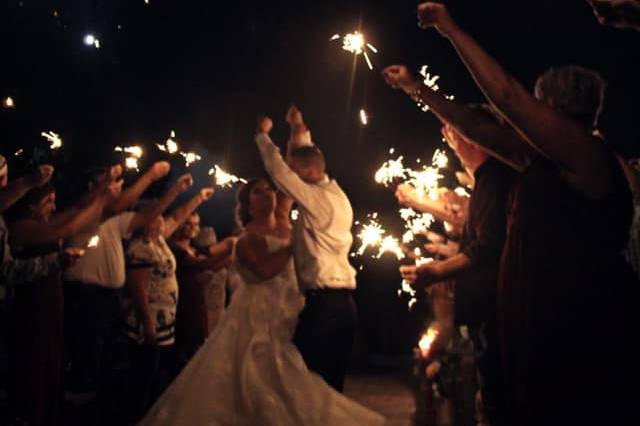 Fireworks and sparklers