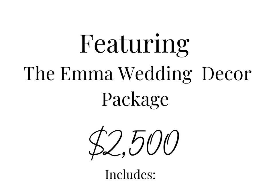 The Emma Wedding Package