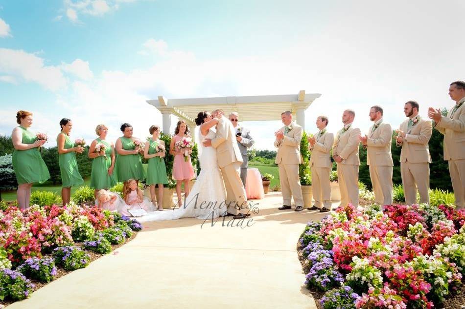 Wedding kiss