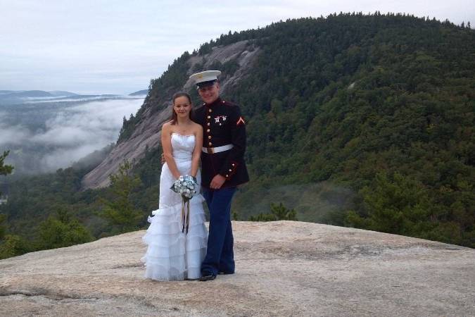 Wedding Ceremony at Jackson Falls with Kim The JP - NH Elopements