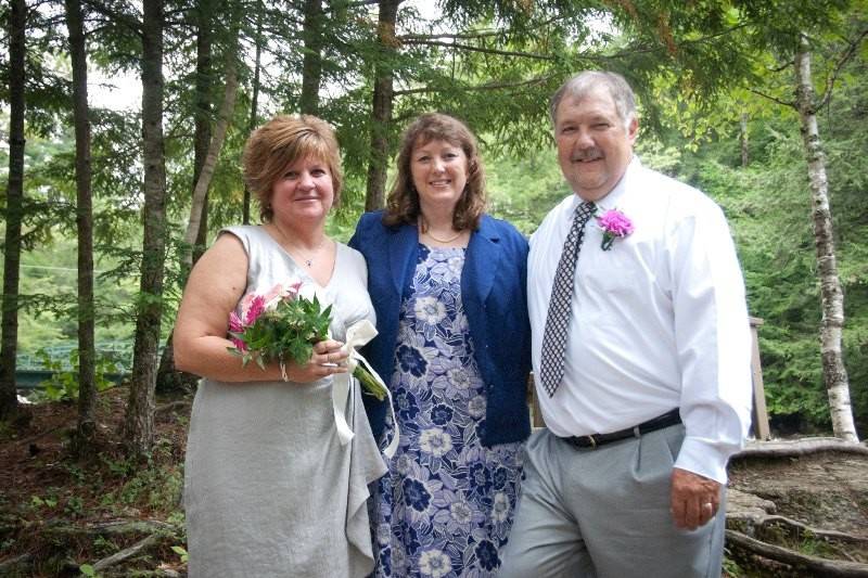 Wedding Ceremony at Jackson Falls with Kim The JP - NH Elopements