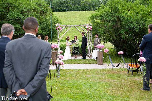 Wedding Ceremony at Jackson Falls with Kim The JP - NH Elopements