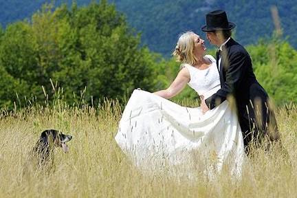 Wedding Ceremony at Jackson Falls with Kim The JP - NH Elopements