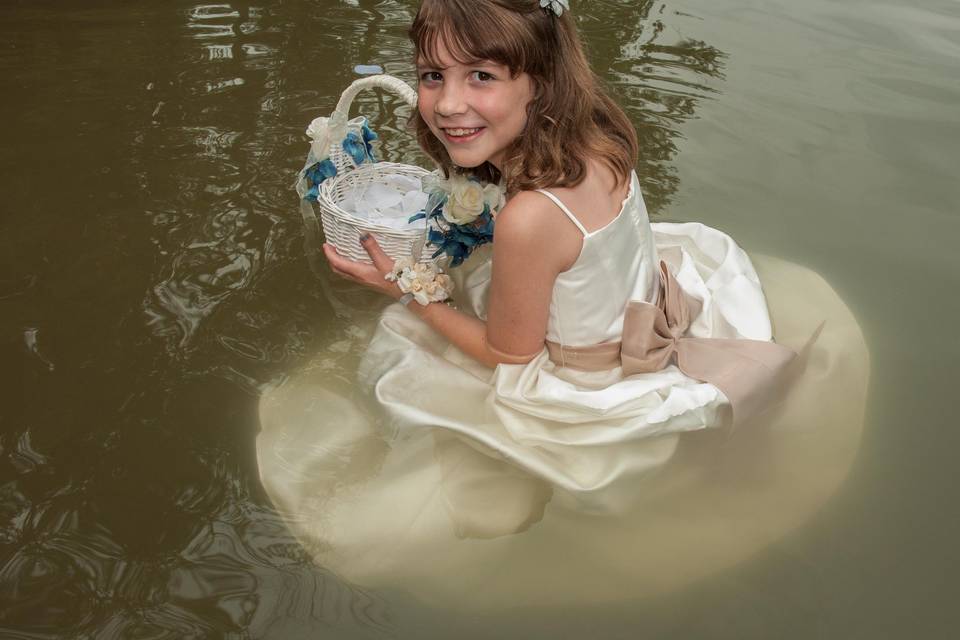 Wet Flower Girl