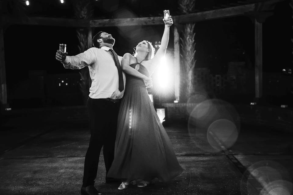 Bridesmaid dancing