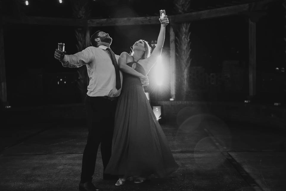 Guests dancing