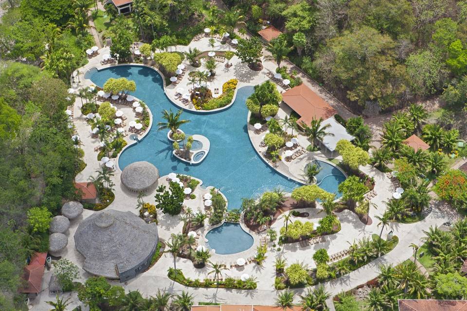 Main Pool, aerial view