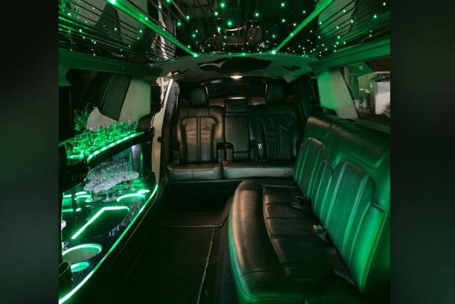 White Limousine inside
