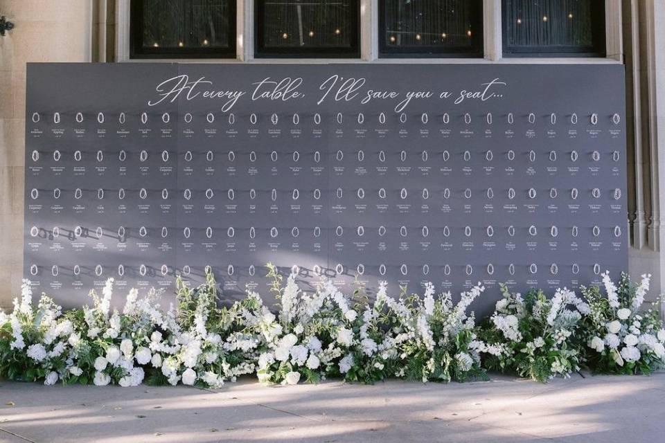 Seating Chart flowers