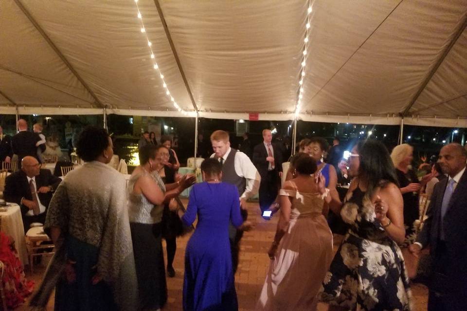 Partying after the wedding