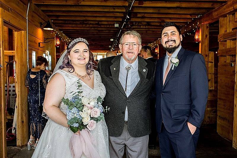 Newlyweds & Officiant