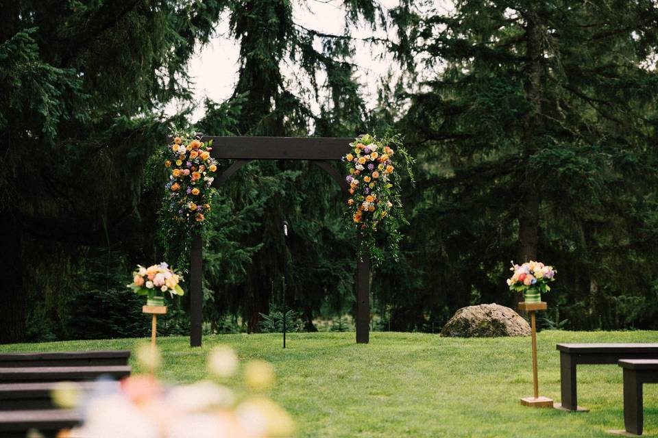 Repurposed Mandap flowers 1