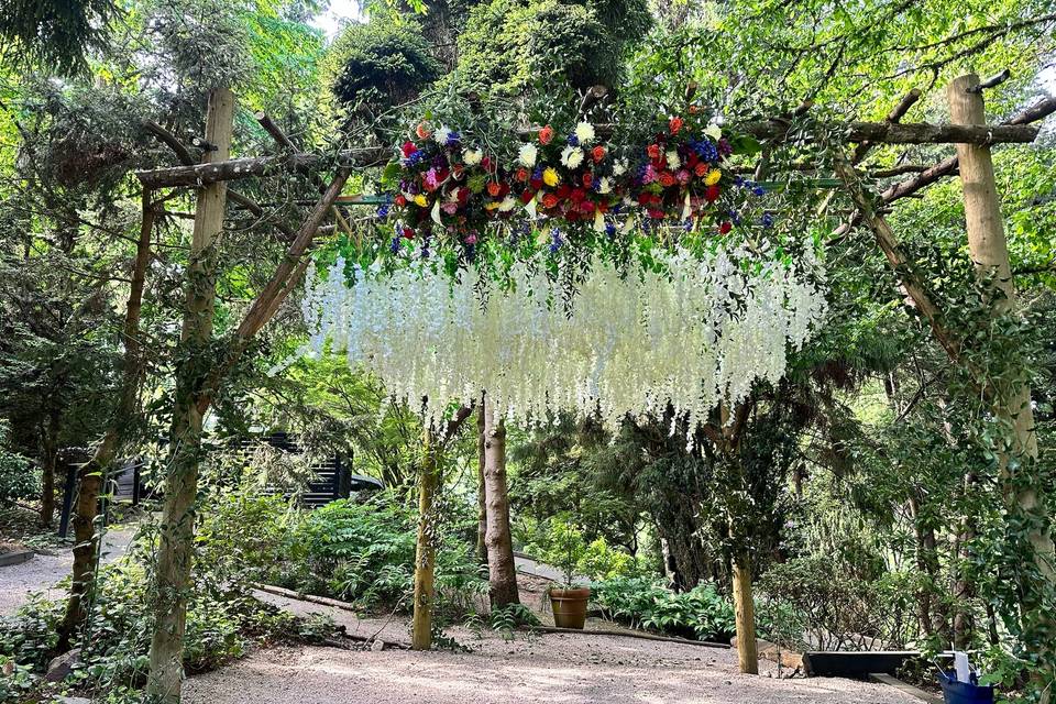 Hanging flowers