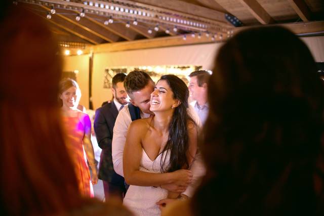 Dancing with his new WIFE