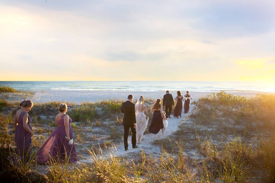 Siesta Key beach wedding