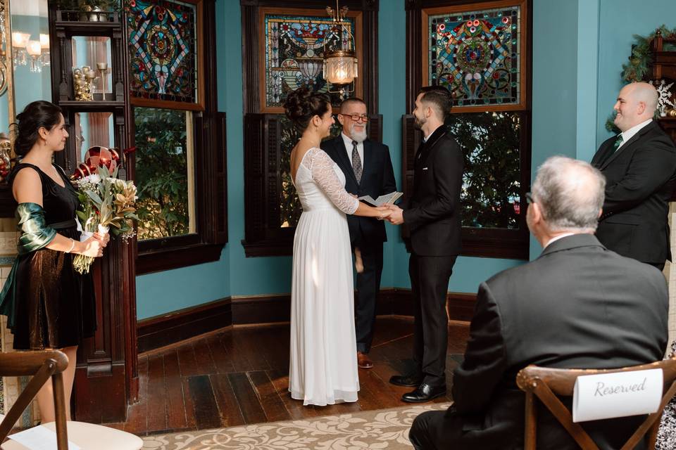 Intimate Mansion Ceremony