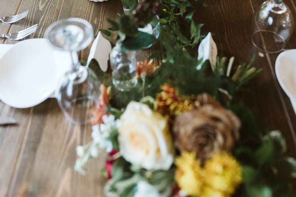 Table Scapes with Farm tables