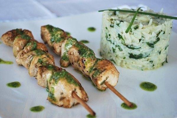 Lemon Chicken Skewers