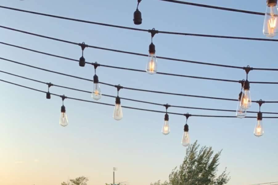 Ceremony on rooftop patio