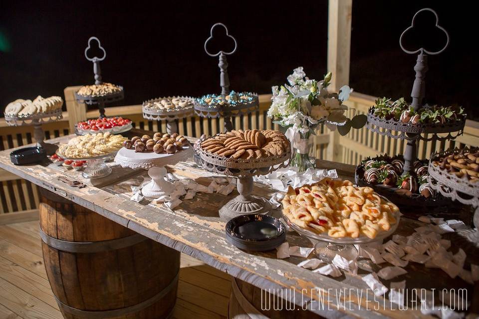 Wine Barrels with Rustic Door