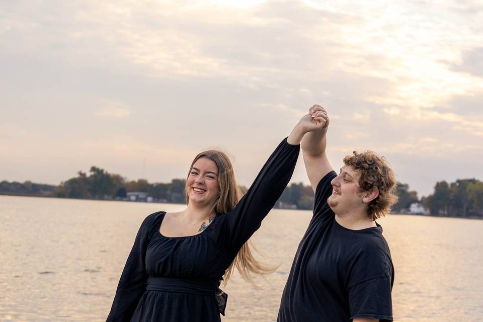 Lakeside engagement