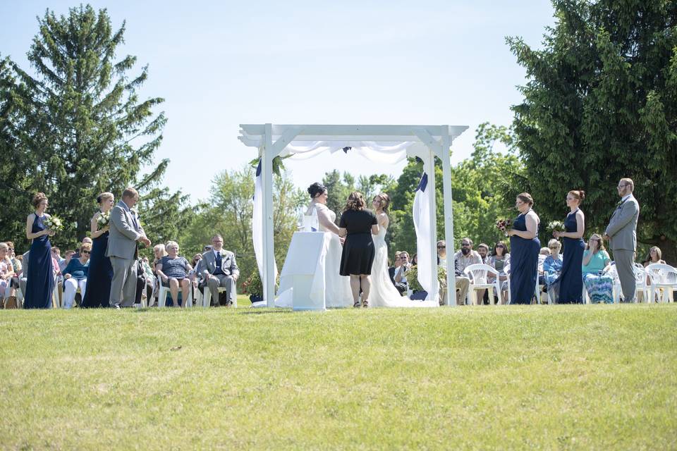 Outdoor wedding