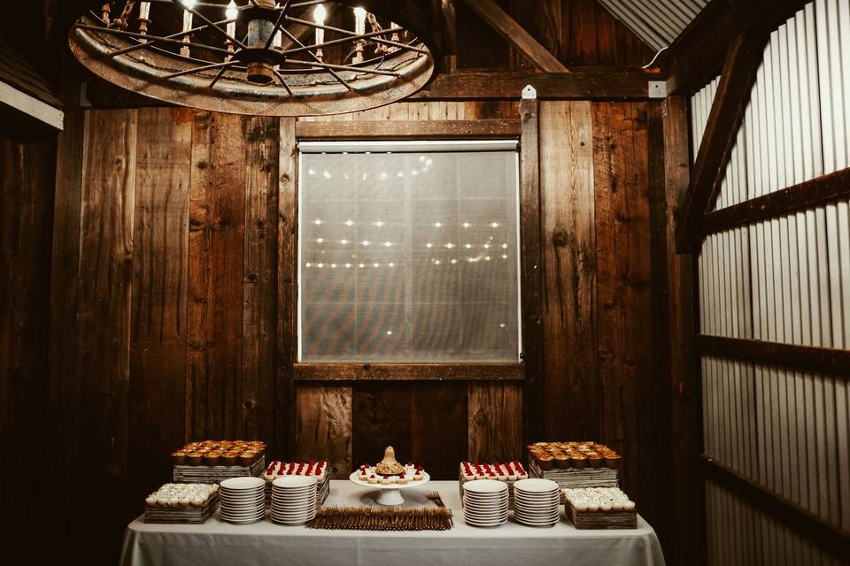 Dessert in the Barn