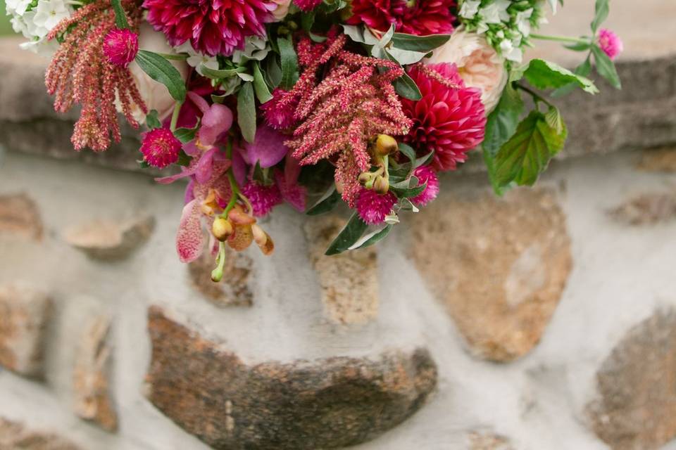 Lavender & White Wreath in Bedminster, NJ | Blooms at the Hills Florist