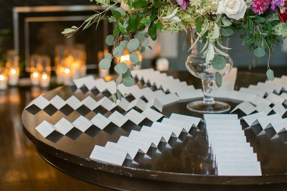 Place card table