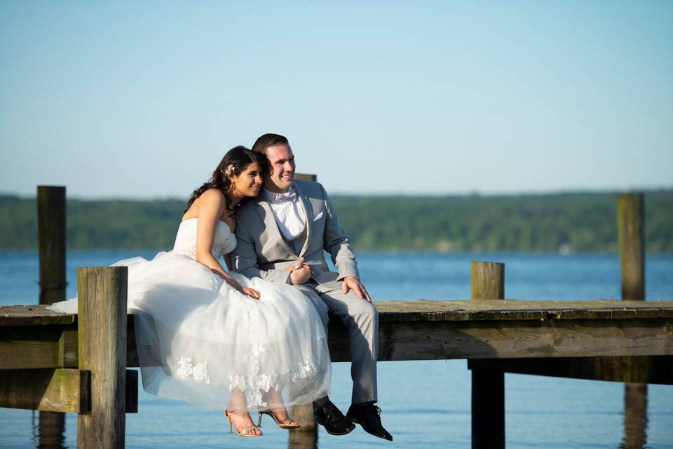 Sitting on the dock of the bay