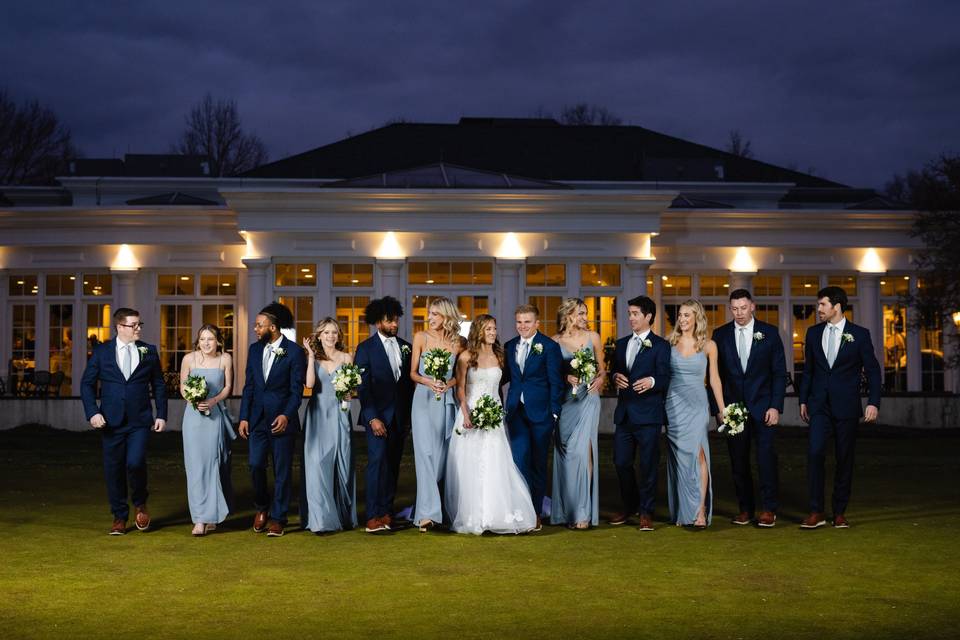 Bridal Party at Night