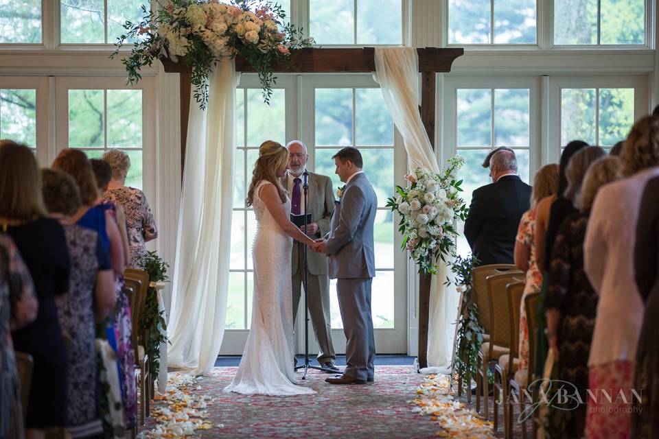 Indoor Ceremony in Ballroom