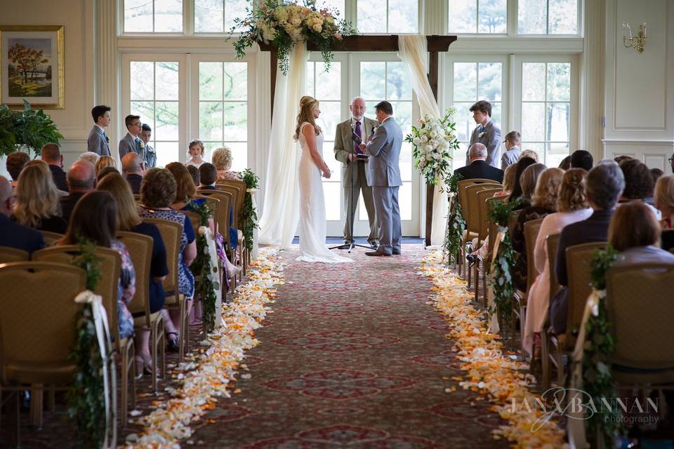 Indoor Ceremony in Ballroom