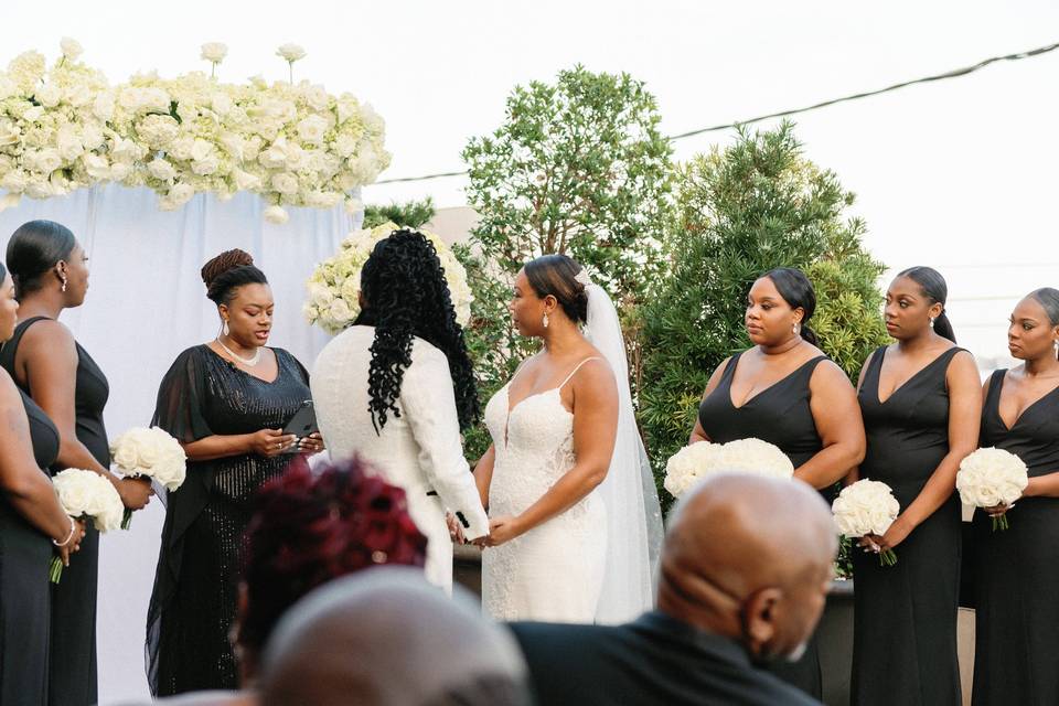 Couple at the altar w/ LaToya