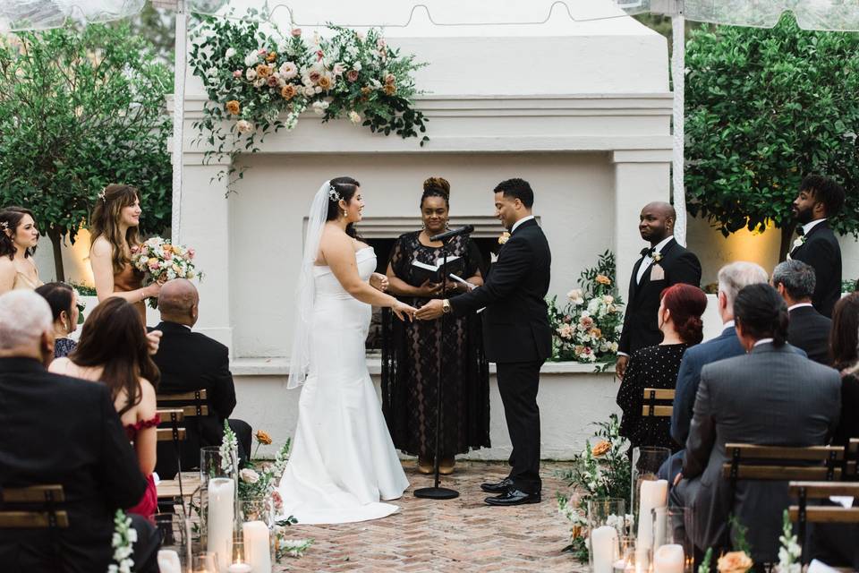 Couple at the altar w/ LaToya